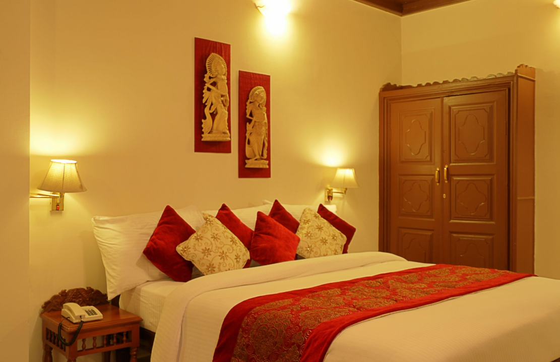 Clean AC room interior Aalankrita Resort & Convention Hyderabad Shyam Ji